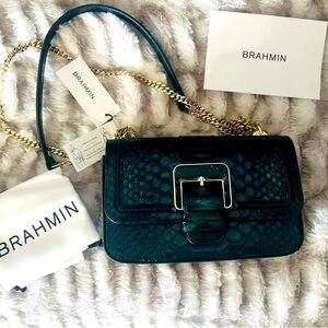 Brahmin Rosa snake embossed leather crossbody bag
